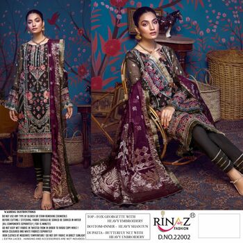 RINAZ FASHION ADAN LIBAS VOL 13 FOUX GEORGETTE PAKISTANI SALWAR KAMEEZ