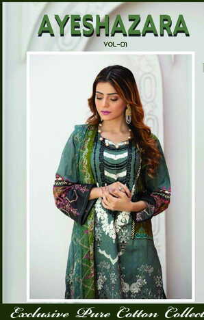 AYESHA ZARA VOL 1 EXCLUSIVE COTTON SUITS COLLECTION