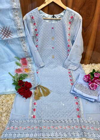 RAMSHA PRESENT R 1021 PAKISTANI TOP BOTTOM WITH DUPATTA NEW CATALOGUE