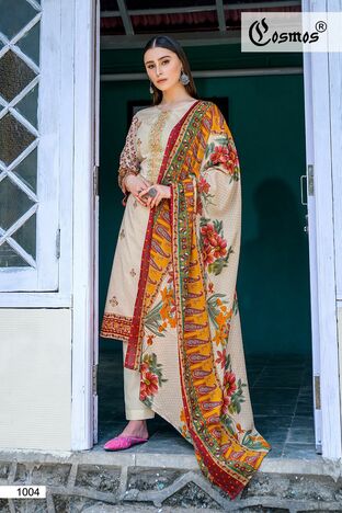 COSMOS NOOR EMBROIDERED 2023 LAWN PAKISTANI SUITS COLLECTION 2023