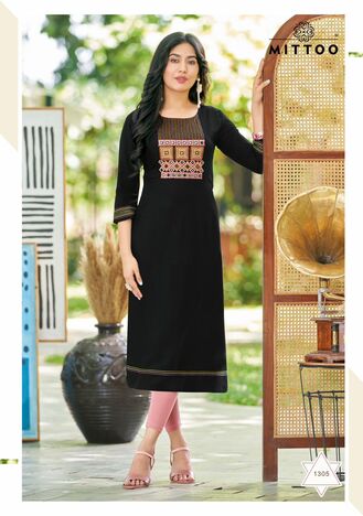 MITTOO PALAK VOL 35 HEAVY RAYON KURTIS MANUFACTURER SURAT