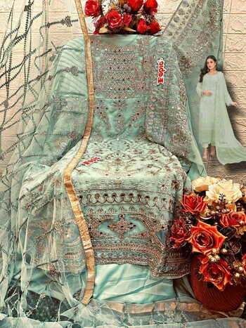 FEPIC ROSEMEEN C 1283 SERIES GEORGETTE PAKISTANI SUITS CATALOGUE