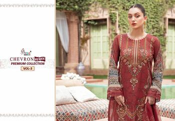 SHREE FABS CHEVRON REMIX PREMIUM COLLECTION VOL 3 PAKISTANI SUITS LATEST CATALOGUE