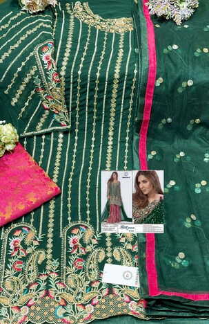 SHANAYA ROSE BRIDAL S 73 GEORGETTE DESIGNER PAKISTANI SUITS