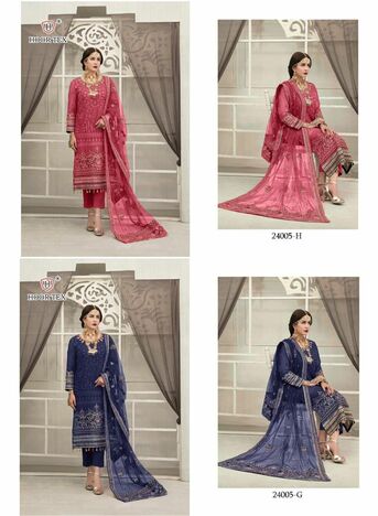 HOOR TEX 24005 A TO H PAKISTANI SUITS LATEST CATALOGUE 2022