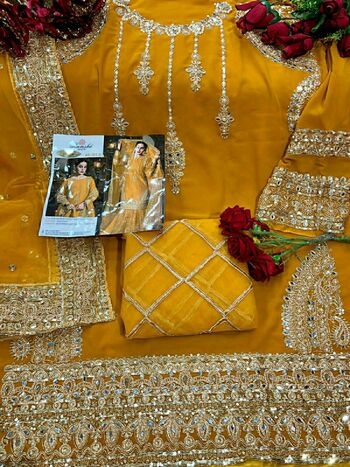 RAMSHA R 381 COLOUR PAKISTANI SUITS SUPPLIER