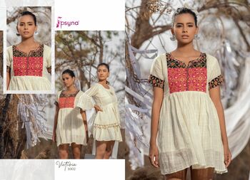 PSYNA VICTORIA COTTON SHORT KURTIS SUMMER COLLECTION 2022