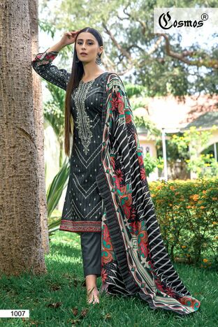 COSMOS NOOR EMBROIDERED 2023 LAWN PAKISTANI SUITS COLLECTION 2023