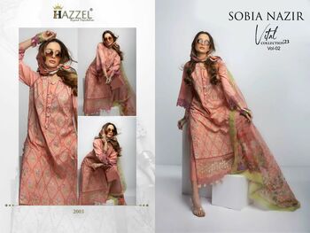 HAZZEL SOBIA NAZIR VOL 2 HEAVY PAKISTANI SUITS WHOLESALER