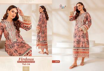 SHREE FABS FIRDOUS EXCLUSIVE COLLECTION VOL 24 2478 TO 2483 SERIES PAKISTANI SUITS