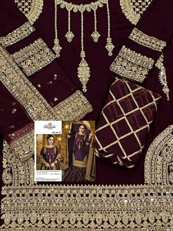 RAMSHA R 381 COLOUR PAKISTANI SUITS SUPPLIER