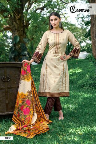 COSMOS NOOR EMBROIDERED 2023 LAWN PAKISTANI SUITS COLLECTION 2023