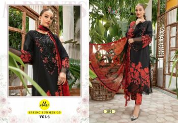 SHREE FABS M PRINTS SPRING SUMMER 23 VOL 3 COTTON PAKISTANI SUITS SURAT