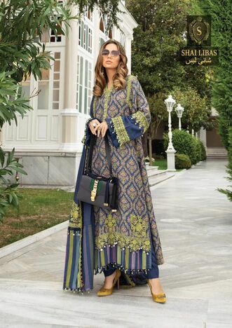 SHAI LIBAAS MARIA B PAKISTANI LUXURY LAWN COLLECTION 2021