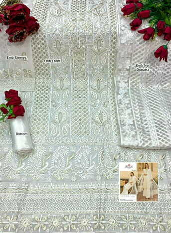 RAMSHA R396 R397 & R398 PAKISTANI SUITS IN SINGLES