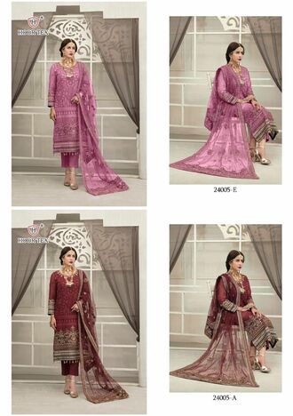 HOOR TEX 24005 A TO H PAKISTANI SUITS LATEST CATALOGUE 2022