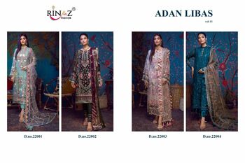 RINAZ FASHION ADAN LIBAS VOL 13 FOUX GEORGETTE PAKISTANI SALWAR KAMEEZ