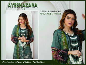 AYESHA ZARA VOL 1 EXCLUSIVE COTTON SUITS COLLECTION