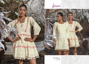 PSYNA VICTORIA COTTON SHORT KURTIS SUMMER COLLECTION 2022