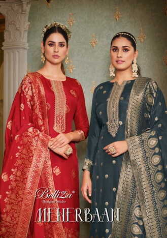 BELLIZA MEHERBAAN VISCOSE DOLA JAQUARD SALWAR SUITS SURAT