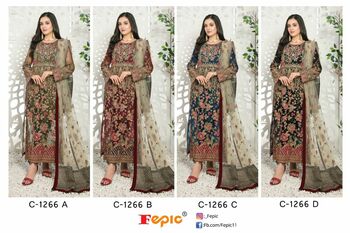 FEPIC ROSEMEEN C 1266 SERIES GEORGETTE PAKISTANI SUITS