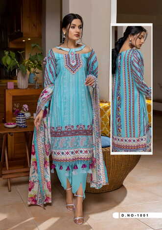 KF DESIGNER JOHRA COTTON KARACHI SUITS COLLECTION 2023