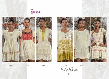 PSYNA VICTORIA COTTON SHORT KURTIS SUMMER COLLECTION 2022