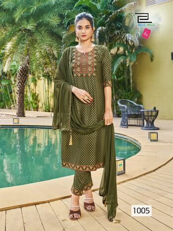 BLUE HILLS JAILER RAYON KURTIS MANUFACTIRING PRICE