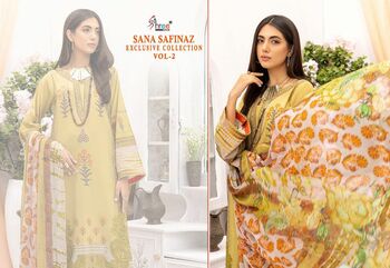 SHREE FABS SANA SAFINAZ EXCLUSIVE COLLECTION VOL 2 2337 TO 2342 SERIES