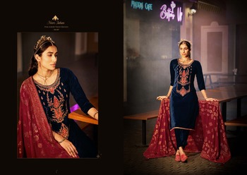 BELLIZA NOOR JAHAN PURE PASHMINA SALWAR SUITS SUPPLIER