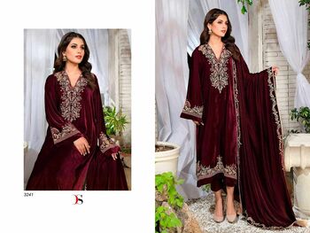 DEEPSY SUITS VELVET 23 VOL 2 EMBROIDERY PAKISTANI SUITS WHOLESALER