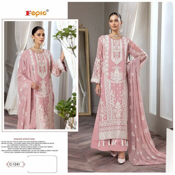 FEPIC ROSEMEEN C 1241 SERIES GEORGETTE PAKISTANI SUITS LATEST COLLECTION