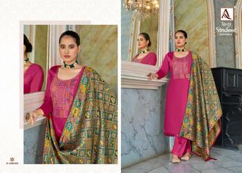 ALOK SUIT SINDOOR 3 EMBROIDERY SALWAR SUIT SUPPLIER