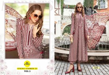 SHREE FABS M PRINTS SPRING SUMMER 23 VOL 3 COTTON PAKISTANI SUITS SURAT