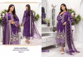 SHREE FABS SANA SAFINAZ EXCLUSIVE COLLECTION VOL 2 2337 TO 2342 SERIES