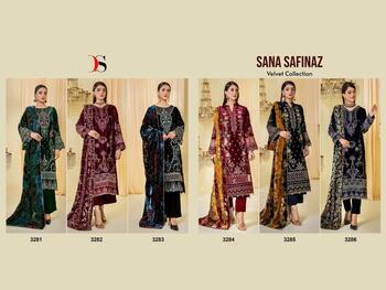 DEEPSY SANA SAFINAZ VELVET COLLECTION WINTER SUITS CATALOGUE