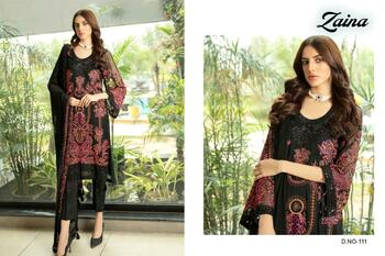 ZAINA VOL 10 PAKISTANI GEORGETTE SALWAR KAMEEZ WHOLESALER