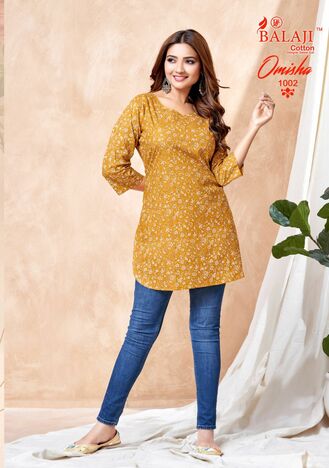 BALAJI COTTON OMISHA READYMADE KURTI DISTRIBUTOR IN SURAT 