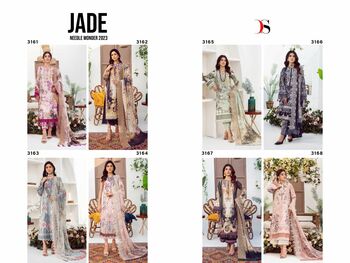 DEEPSY SUITS JADE NEEDLE WONDER 2023 3163 TO 3170 SERIES PAKISTANI SUITS