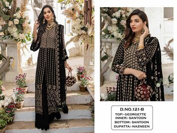 KALEESHA FASHION 121 SERIES PAKISTANI SALWAR SUITS CATALOGUE