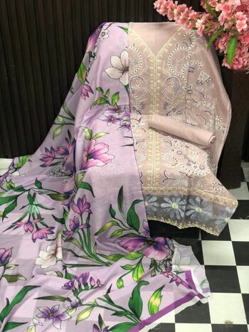 SANIYA TRENDZ MUSHQ VOL 10 COTTON CHIKANKARI EMBROIDERY SUITS