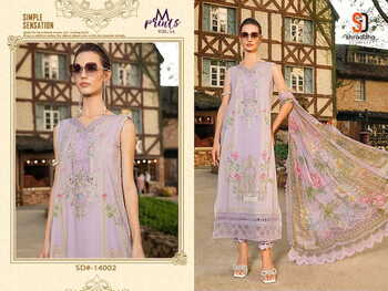 SHRADDHA DESIGNER M PRINTS VOL 14 LAWN COTTON PRINTED PAKISTANI SUITS CATALOGUE