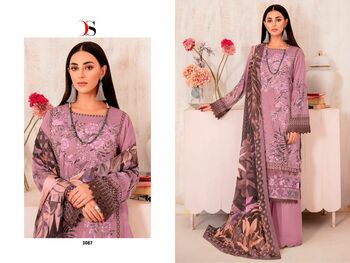 DEEPSY SUITS CHEVERON VOL 7 COTTON EMBROIDERY PAKISTANI SUITS CATALOGUE