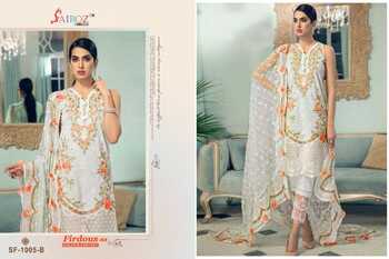 SAIROZ FIRDOUS NX COLOUR EDITION PAKISTANI COTTON PRINTED SUITS