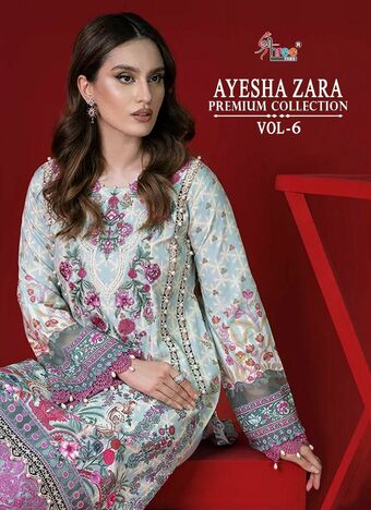 SHREE FABS AYESHA ZARA PREMIUM COLLECTION VOL 6 2456 TO 2461 SERIES