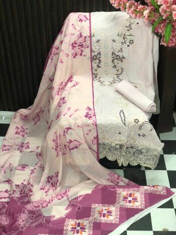 SANIYA TRENDZ MUSHQ VOL 10 COTTON CHIKANKARI EMBROIDERY SUITS