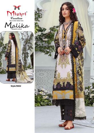 MISHRI CREATION MALIKA VOL 9 COTTON PRINTED KARACHI SUITS BEST PRICE