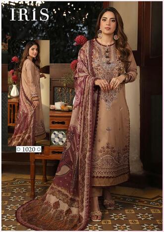 IRIS AFSANAH VOL 2 LUXURY HEAVY COTTON KARACHI SUITS BEST PRICE