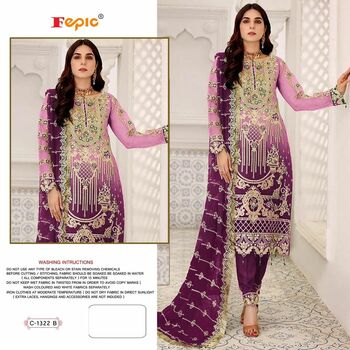 FEPIC ROSEMEEN C 1322 GEORGETTE PAKISTANI SUITS DISTRIBUTOR (4)