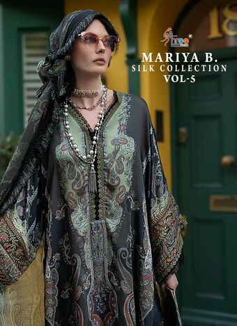 SHREE FABS MARIYA B SILK COLLECTION VOL 5 PAKISTANI SUITS WHOLESALER